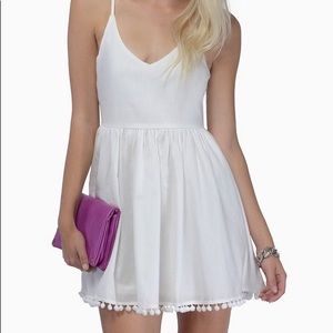 TOBI white sands skater dress